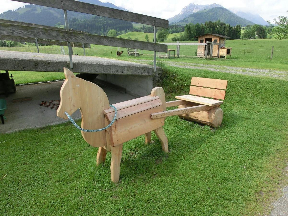 Bio-Bauernhof Bachangerhof Kossen Bagian luar foto