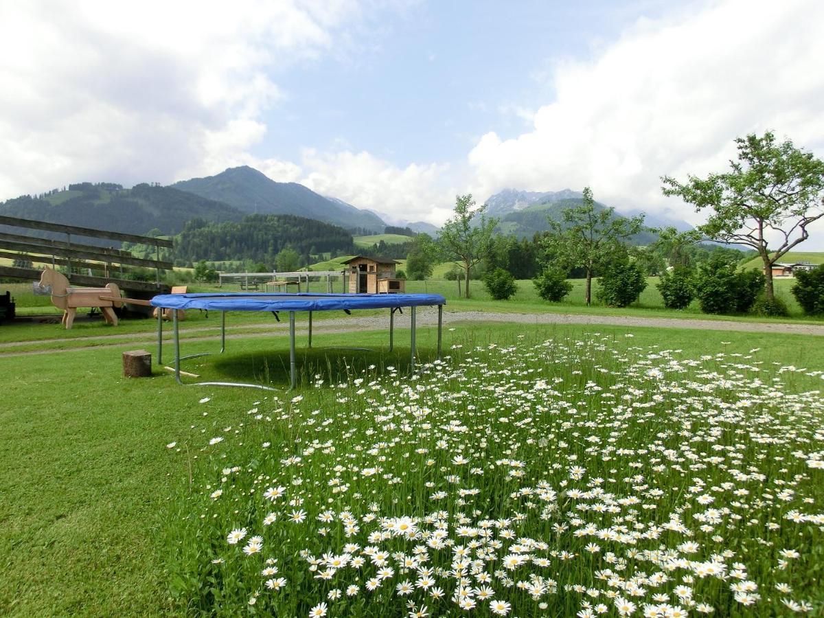 Bio-Bauernhof Bachangerhof Kossen Bagian luar foto